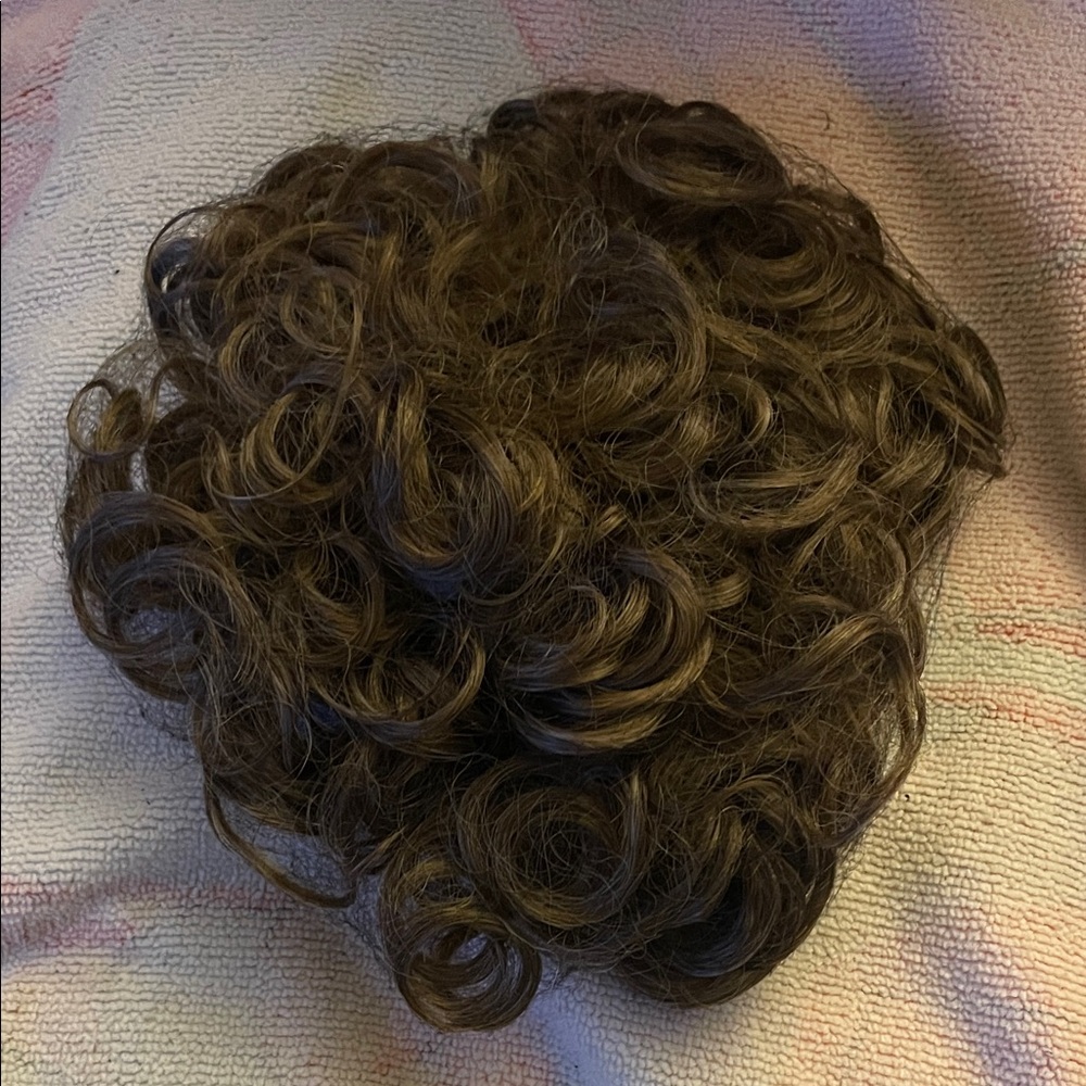 Curly Brown Hairpiece🔥